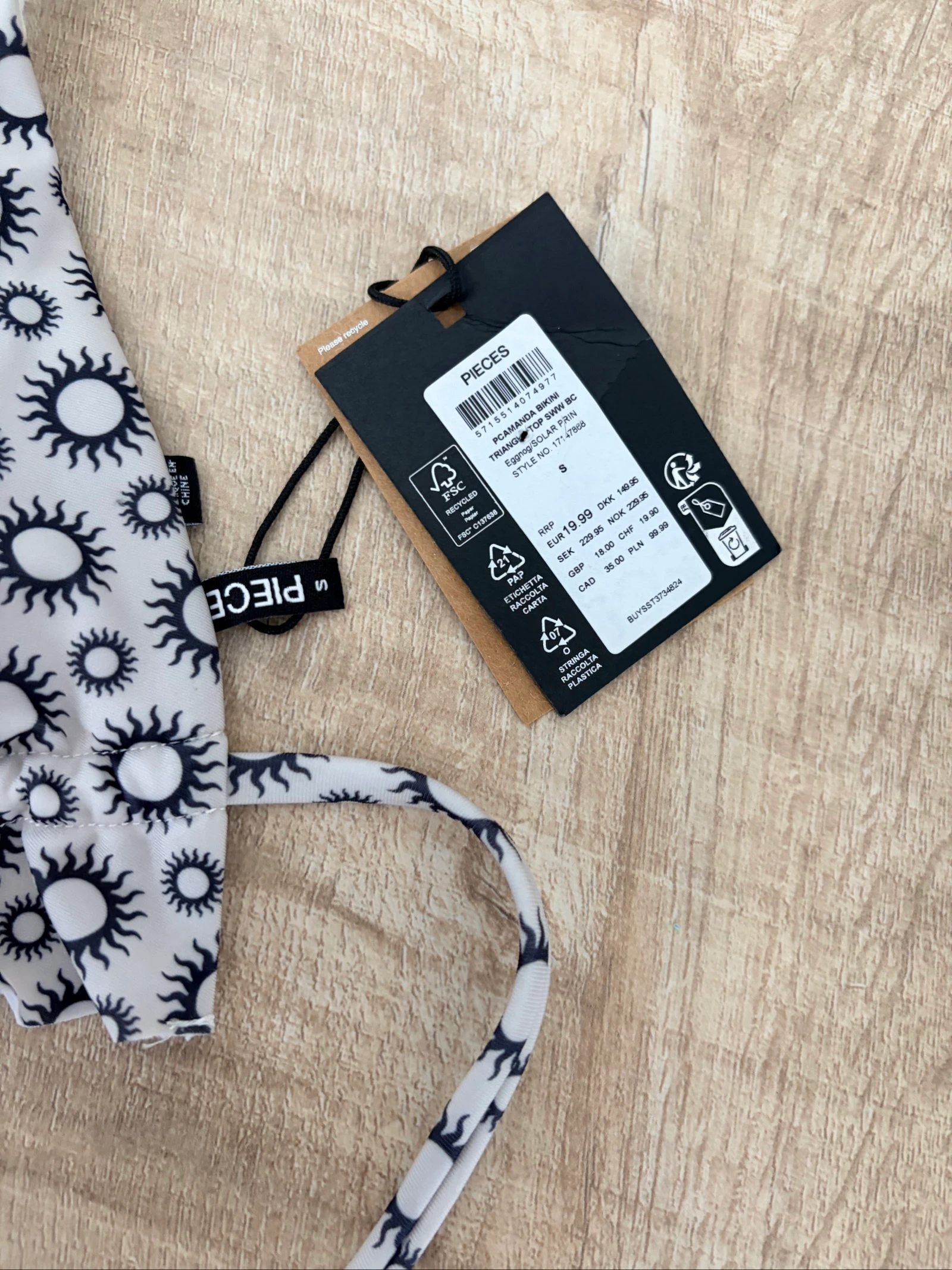 2-delige badpak Pieces – nieuw met etiket – gekocht op ASOS – photo 4